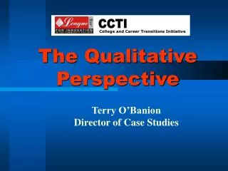 The Qualitative Perspective