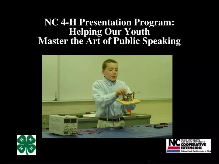 nc 4 h presentation program helping our youth master the art of public speaking