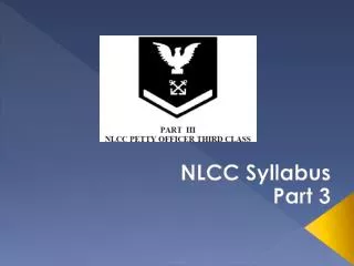 NLCC Syllabus P art 3