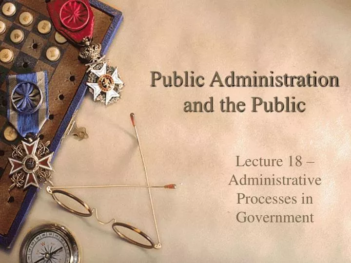 public administration and the public