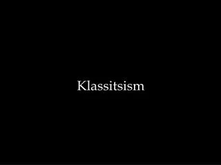 Klassitsism