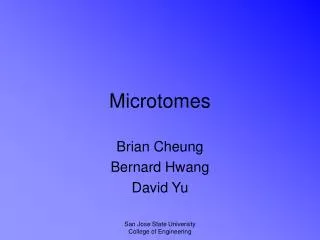Microtome s
