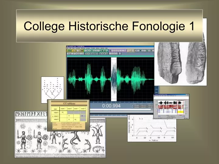 college historische fonologie 1