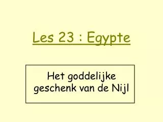 les 23 egypte