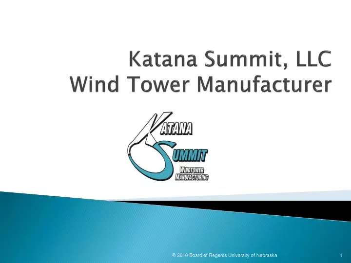 katana summit llc wind tower manufacturer