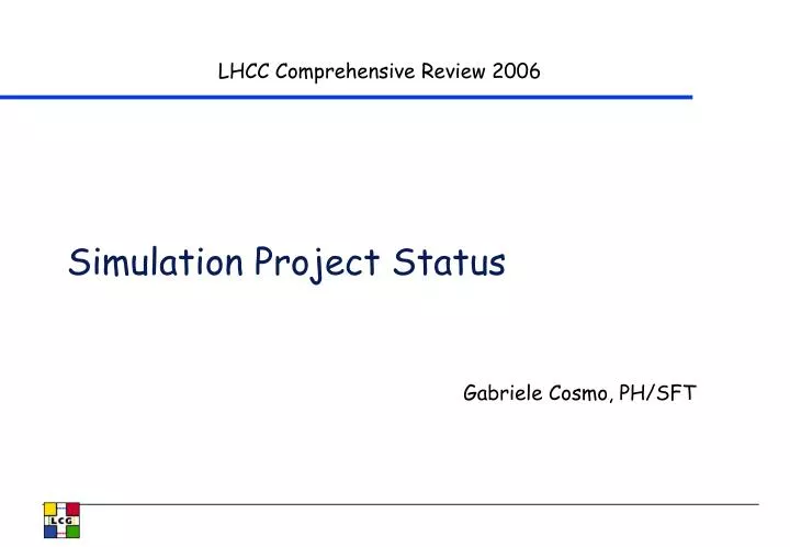 simulation project status