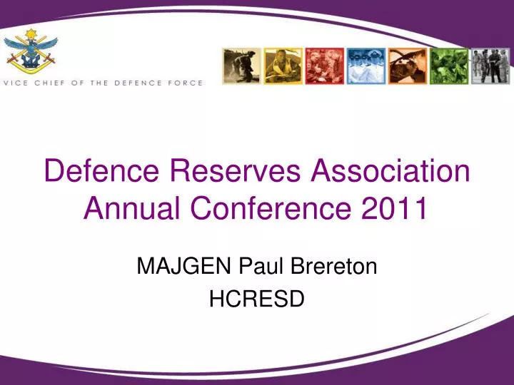defence reserves association annual conference 2011