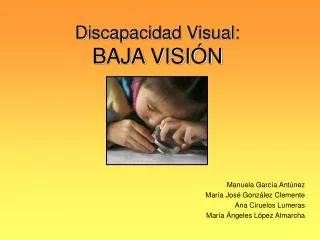 discapacidad visual baja visi n
