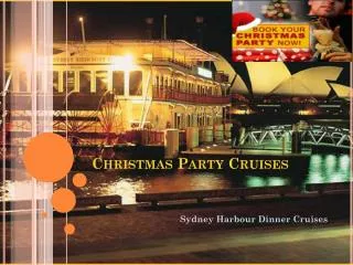 christmas party cruises sydney harbour