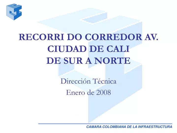 recorri do corredor av ciudad de cali de sur a norte