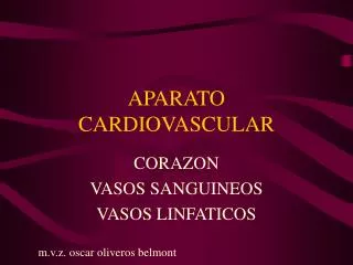 aparato cardiovascular