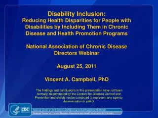 National Center on Birth Defects and Developmental Disabilities (NCBDDD)