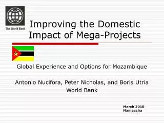 Improving the Domestic Impact of Mega-Projects