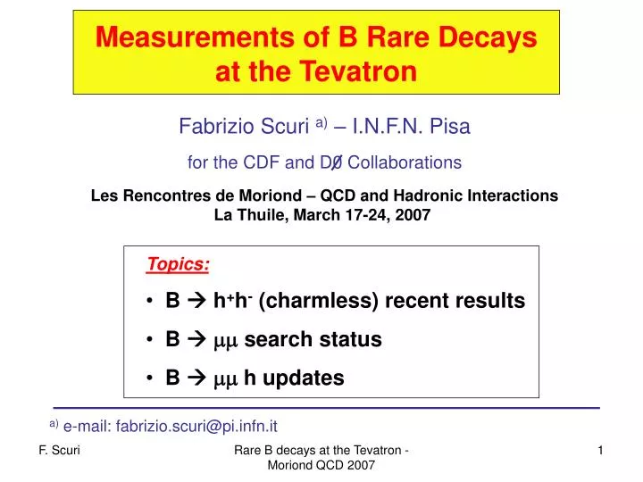 measurements of b rare decays at the tevatron