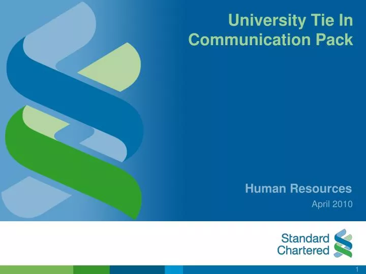 university tie in communication pack