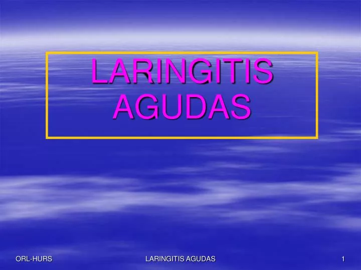 laringitis agudas