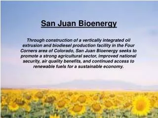 San Juan Bioenergy