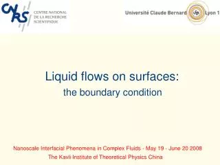 Liquid flows on surfaces: