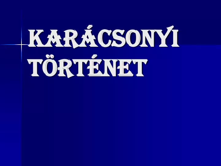 kar csonyi t rt net