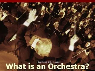 What is an Orchestra?