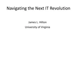navigating the next it revolution