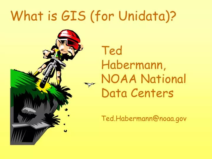 what is gis for unidata