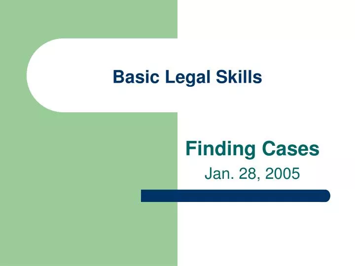 basic legal skills