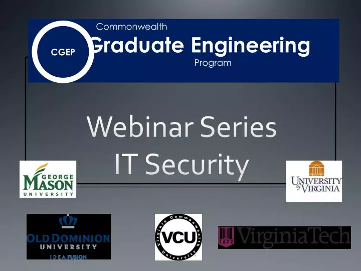 webinar series it security