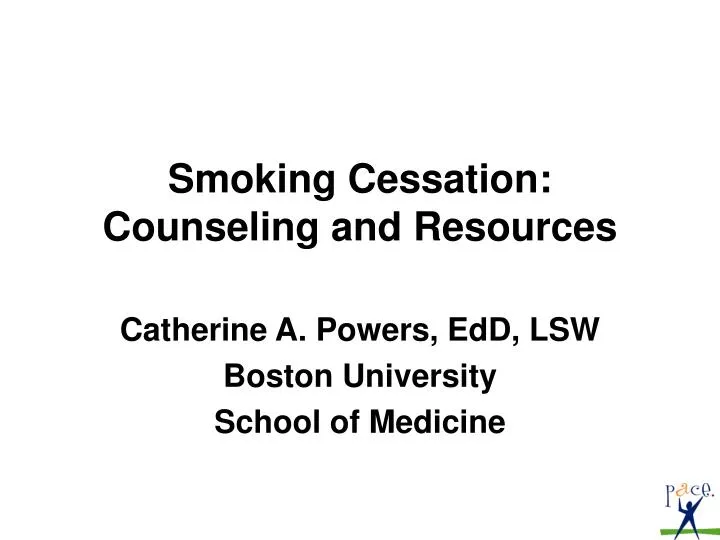 smoking cessation counseling and resources
