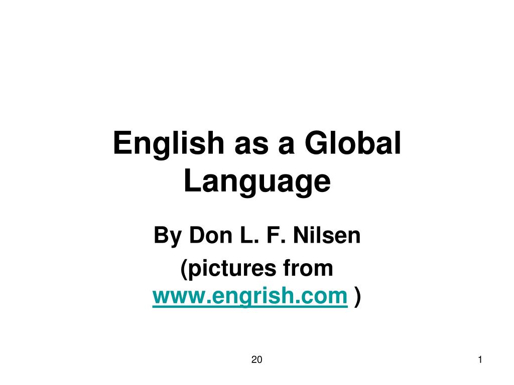 PPT - English as a Global Language PowerPoint Presentation, free ...