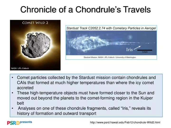 chronicle of a chondrule s travels