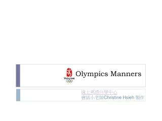 Olympics Manners