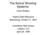 The School Shooting Epidemic