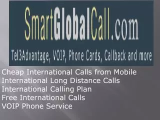 Cheap International Calling using VOIP Phone Service