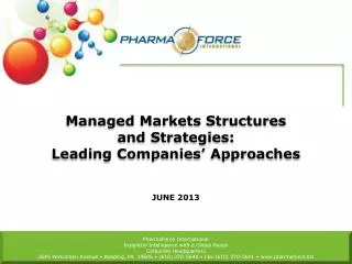 Managed Markets Structures and Strategies