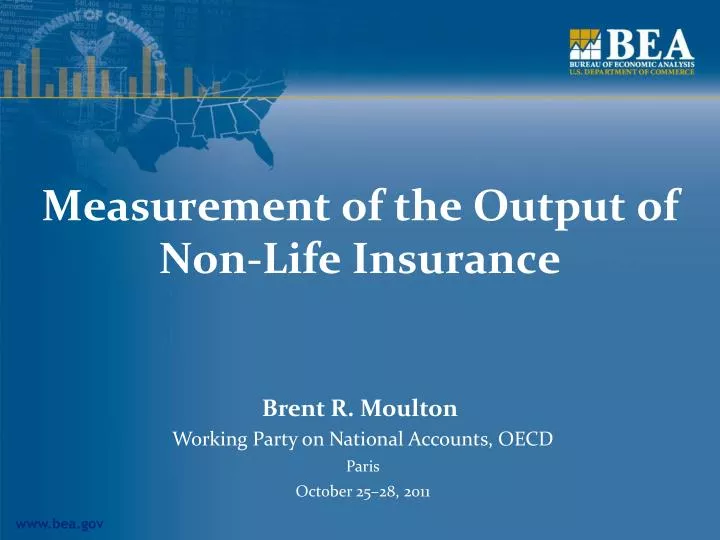 measurement of the output of non life insurance