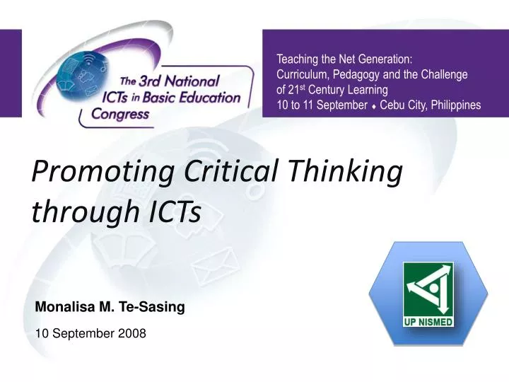 promoting critical thinking through icts
