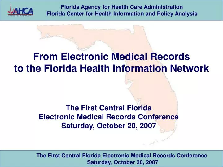 from electronic medical records to the florida health information network