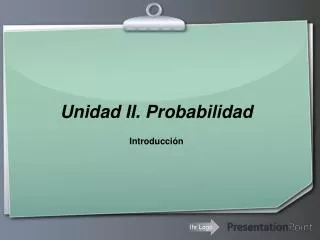 unidad ii probabilidad