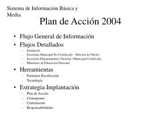 plan de acci n 2004