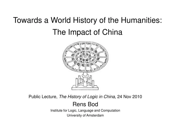 towards a world history of the humanities the impact of china