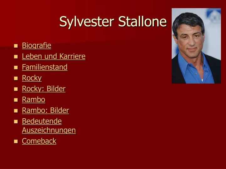 sylvester stallone