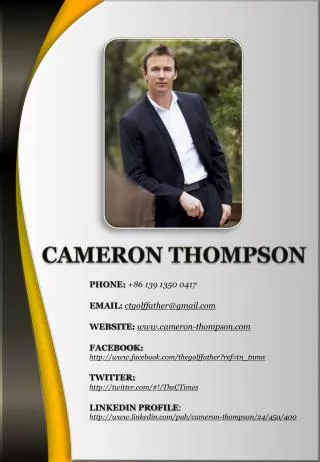 CAMERON THOMPSON