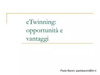 etwinning opportunit e vantaggi