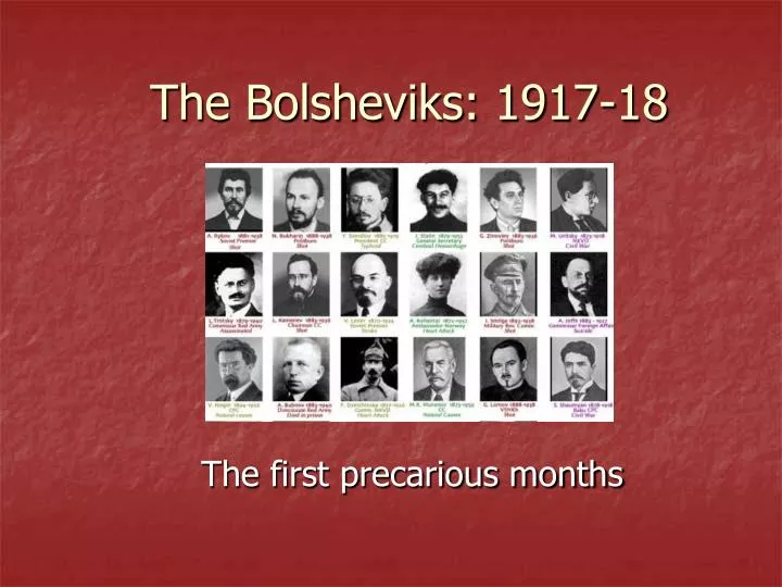 the bolsheviks 1917 18
