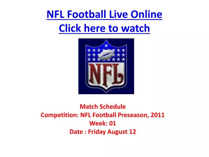 nfl football live online click here to watch