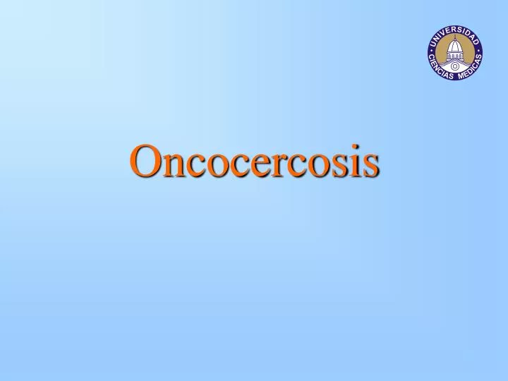 oncocercosis