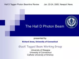 The Hall D Photon Beam