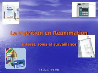 la nutrition en r animation