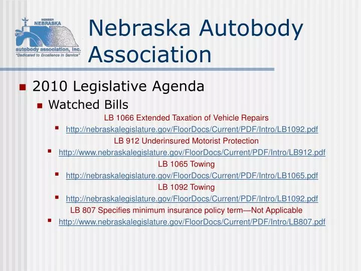 nebraska autobody association